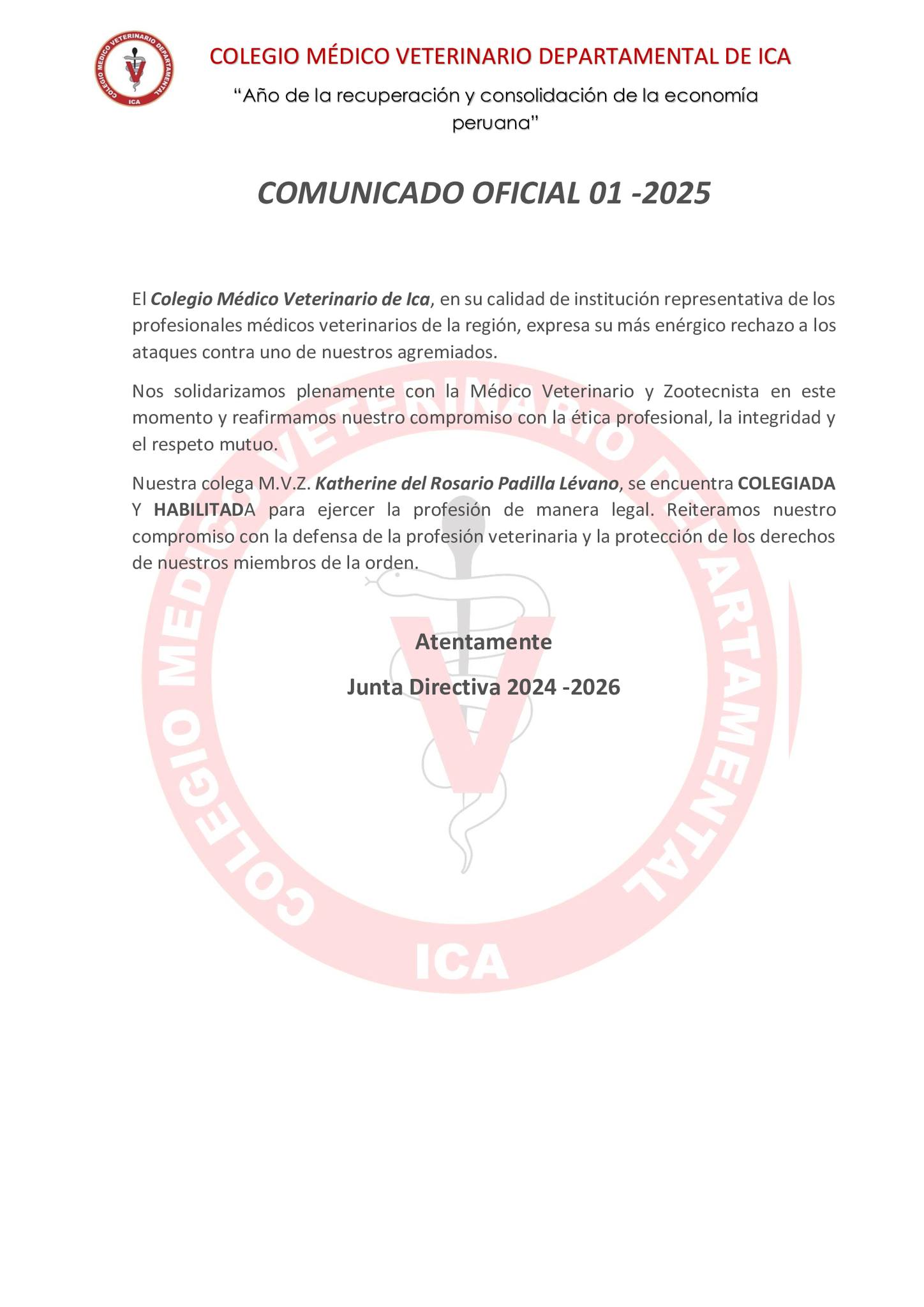 Comunicado